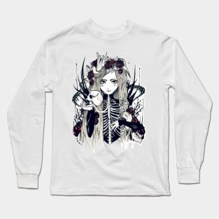 Gothic Girl Desing Long Sleeve T-Shirt